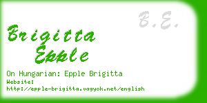brigitta epple business card